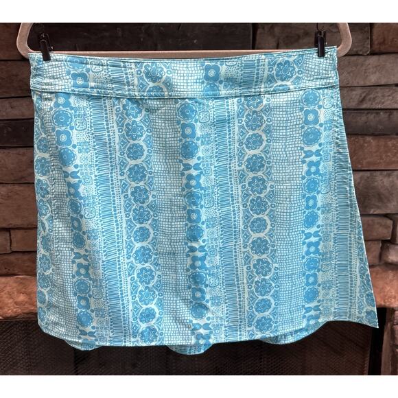 Women’s RIP SKIRT Teal Graphic Wrap Around Skirt Cover Up Size M NWOT *C7 - Picture 1 of 4